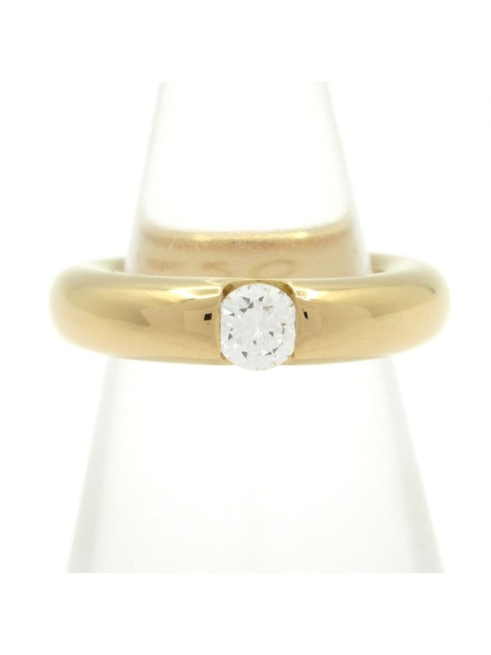 Cartier Ring 45 Ellipse 18k Yellow Gold Diamond